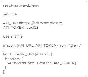 Securing API snippet